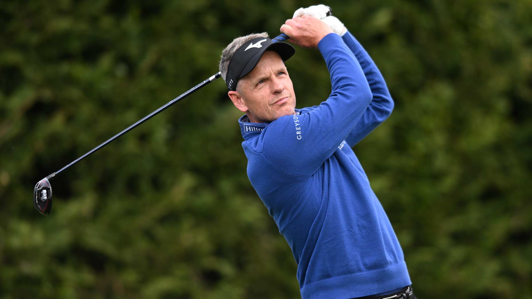 Luke Donald hits tee shot