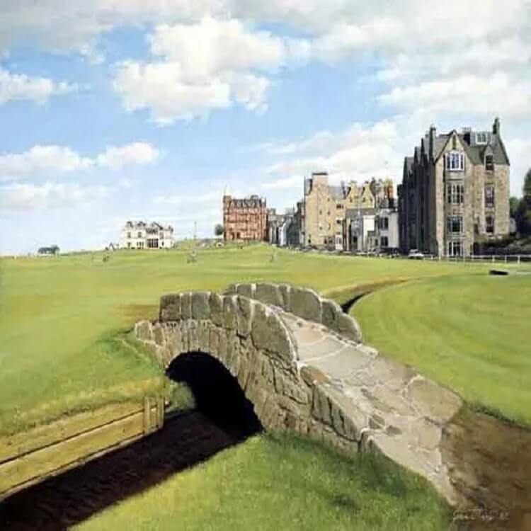 Graeme Baxter Lithograph Print, Pebble Beach 7th Hole
