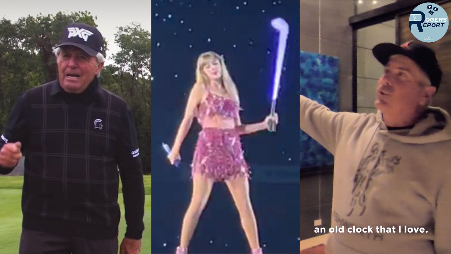 Gary Player, Taylor Swift and Fred Couples