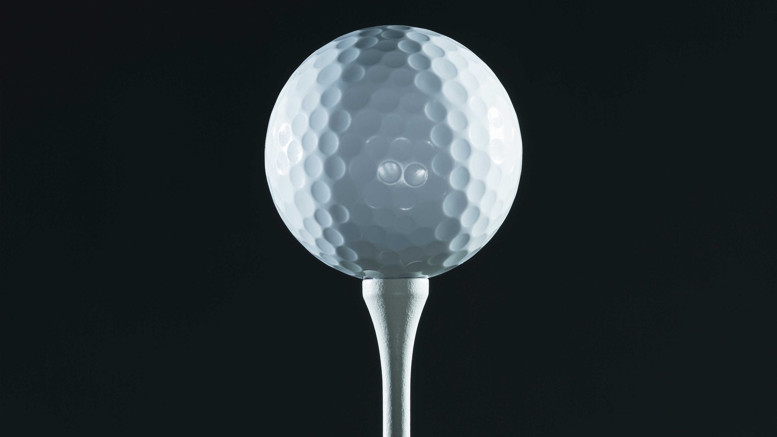 golf ball on tee
