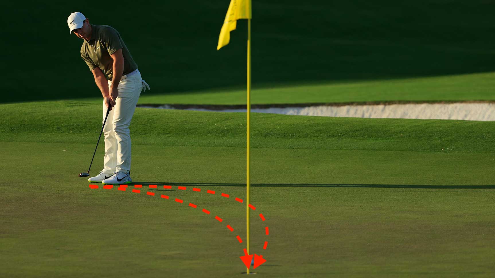 rory mcilroy putting at the masters