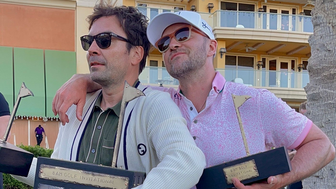 Jimmy Fallon and Justin Timberlake win the 8AM Invitational at Wynn Las Vegas