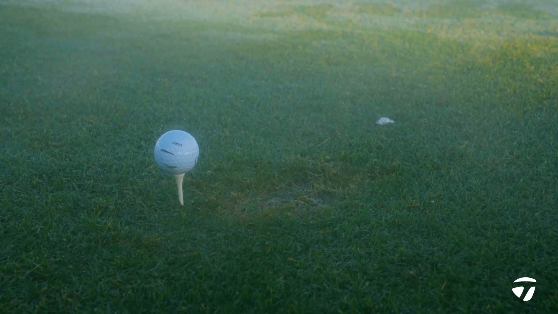 Tiger Woods barely had one divot after 30 minutes of testing.