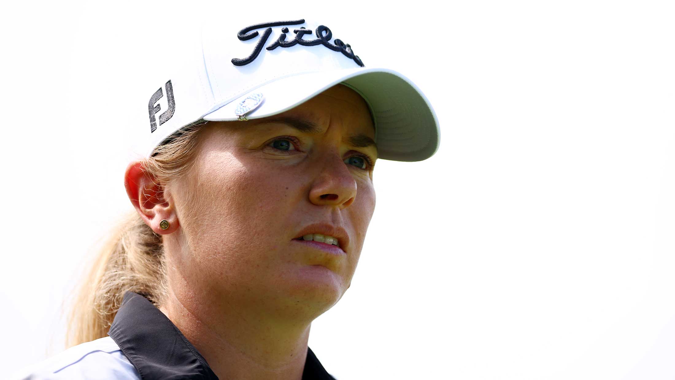Bronte Law of England walks down the 16th fairway during the first round of the CP Women's Open at Ottawa Hunt and Golf Club on August 25, 2022 in Ottawa, Ontario, Canada.
