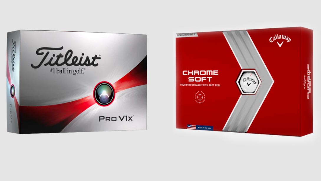 New golf balls