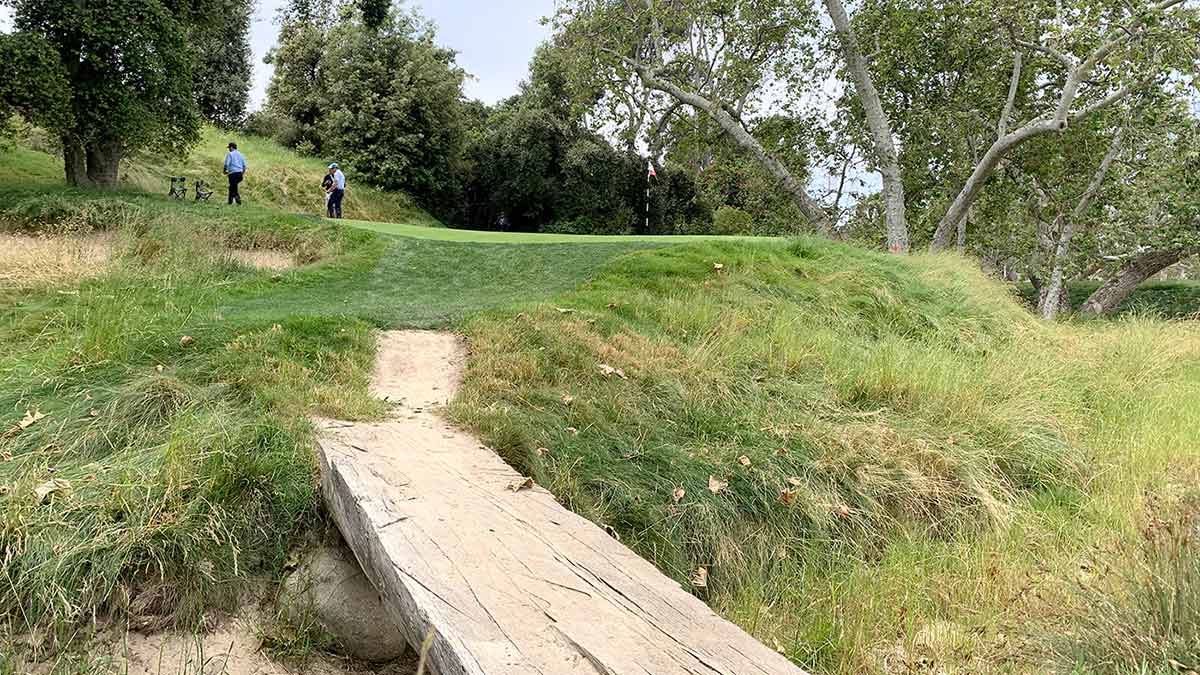 The Little 17th at Los Angeles Country Club's North Course.