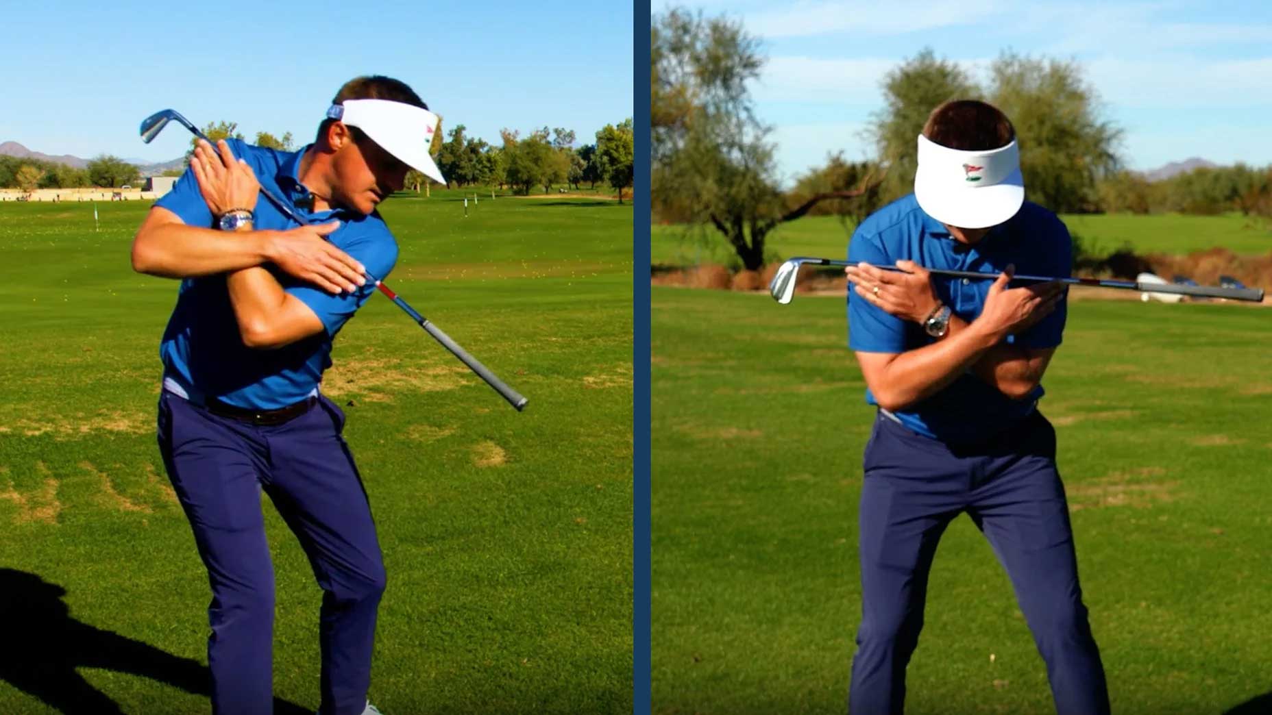 Jake Toliver, an instructor from The Los Angeles CC, shared three drills to help players with their posture and rotation in the golf swing