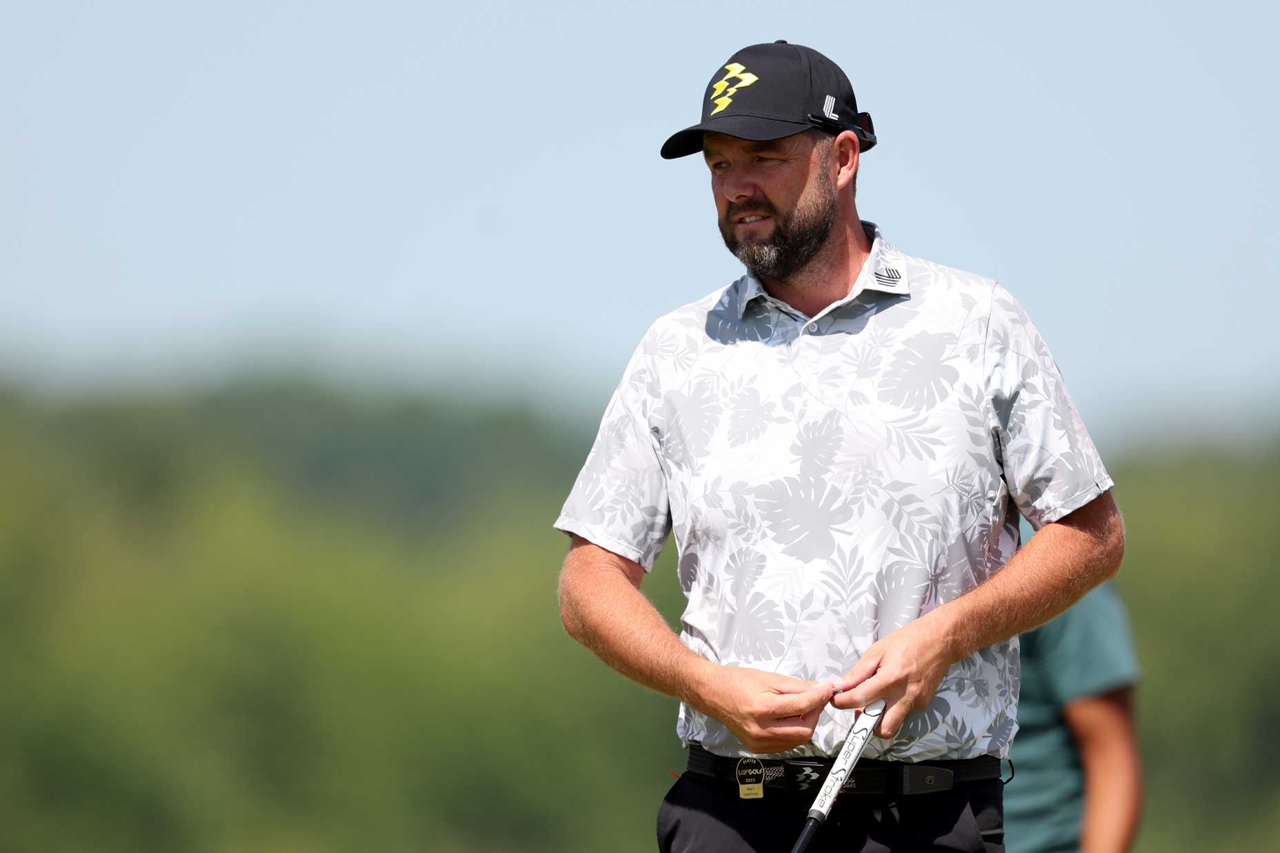 Marc Leishman of Ripper GC putts on the fourth green during day one of the LIV Golf Invitational - DC at Trump National Golf Club on May 26, 2023 in Sterling, Virginia.