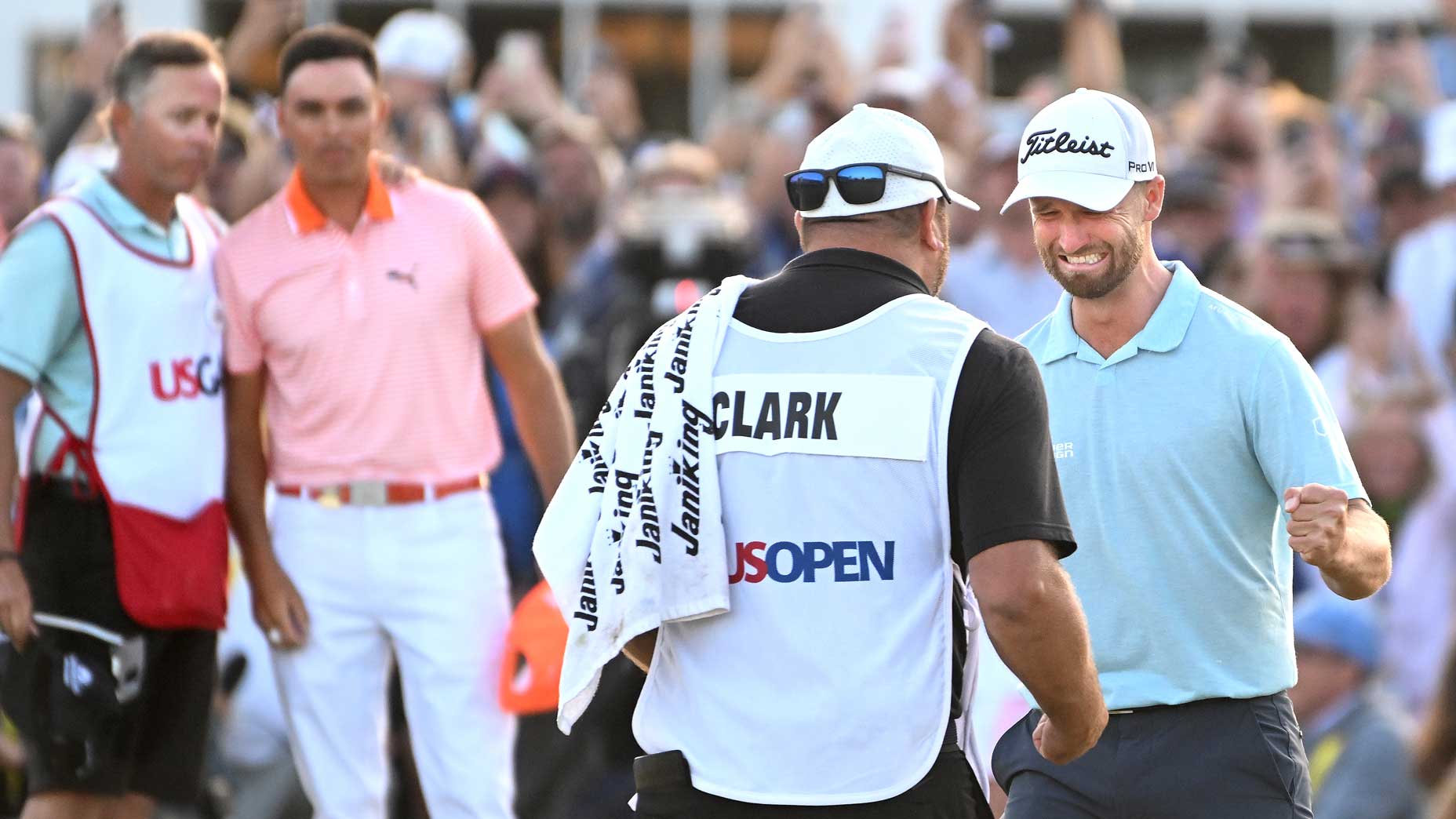 Rickie Fowler entered Sunday tied with Wyndham Clark but finished the day five shots back.