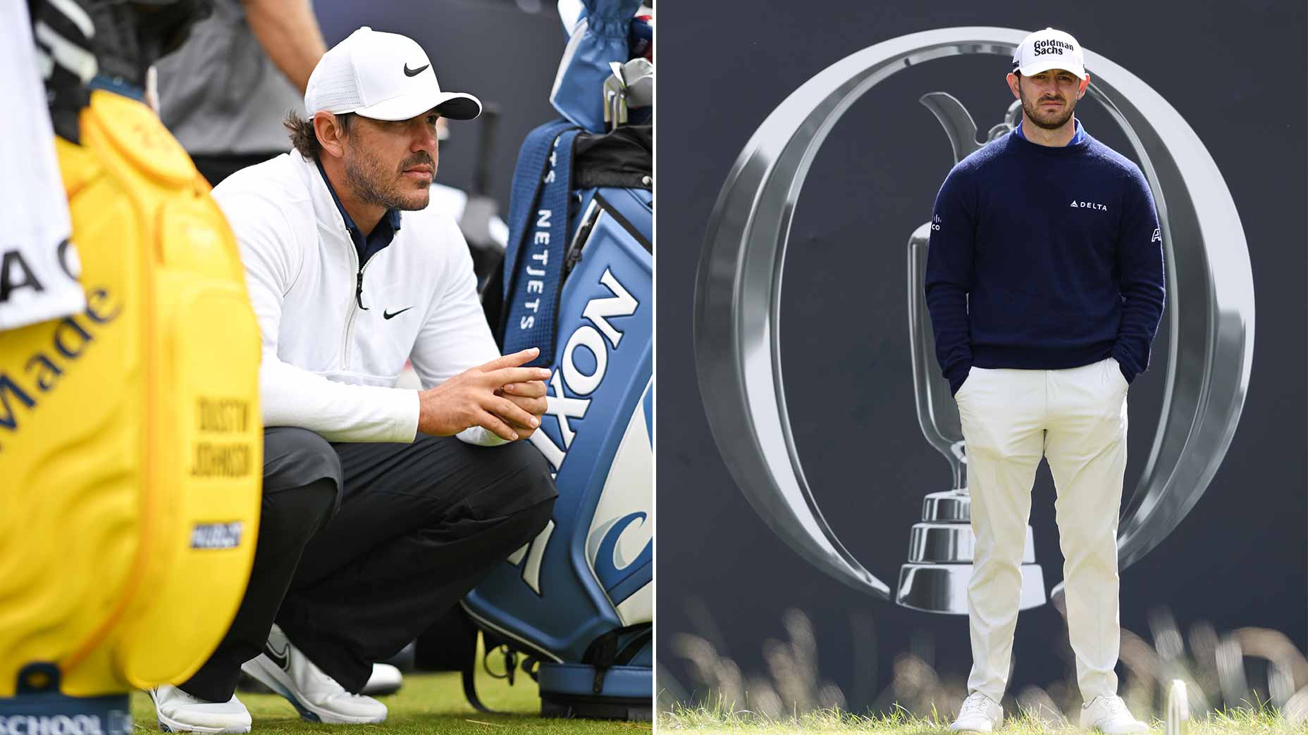 Brooks Koepka of the United States looks on during a practice round prior to The 151st Open at Royal Liverpool Golf Club on July 18, 2023 in Hoylake, England.
