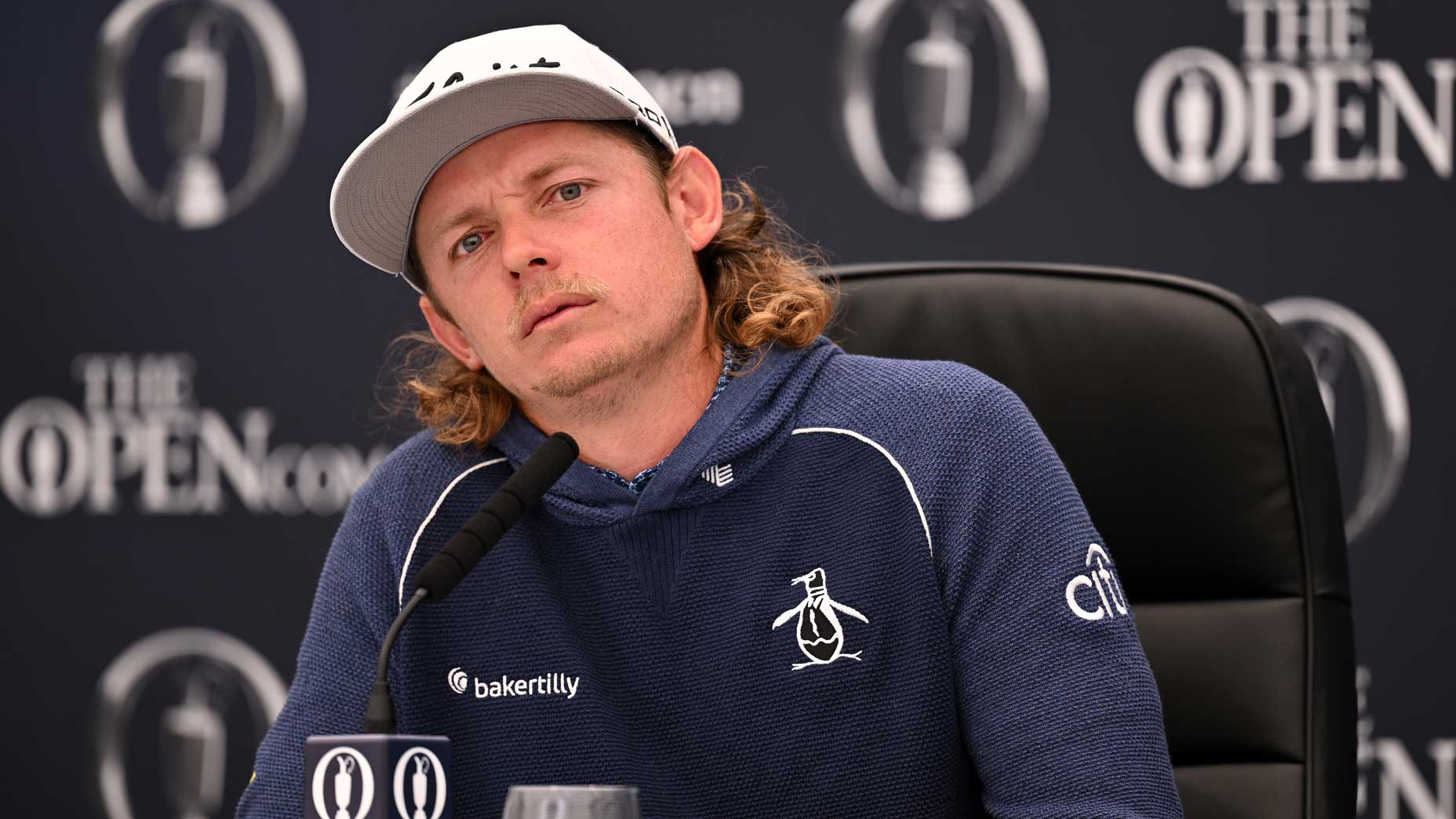 Cameron Smith spoke to the media on Monday at the Open.