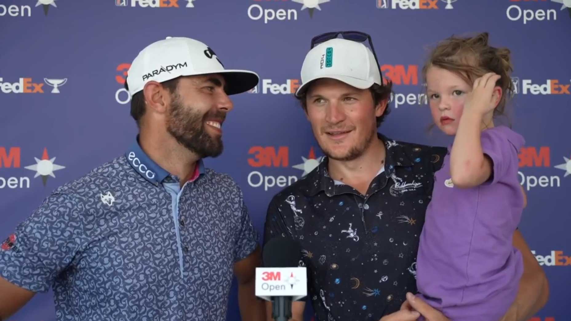 Erik van Rooyen and his caddie Alex Gaugert played together in this week's 3M Open.