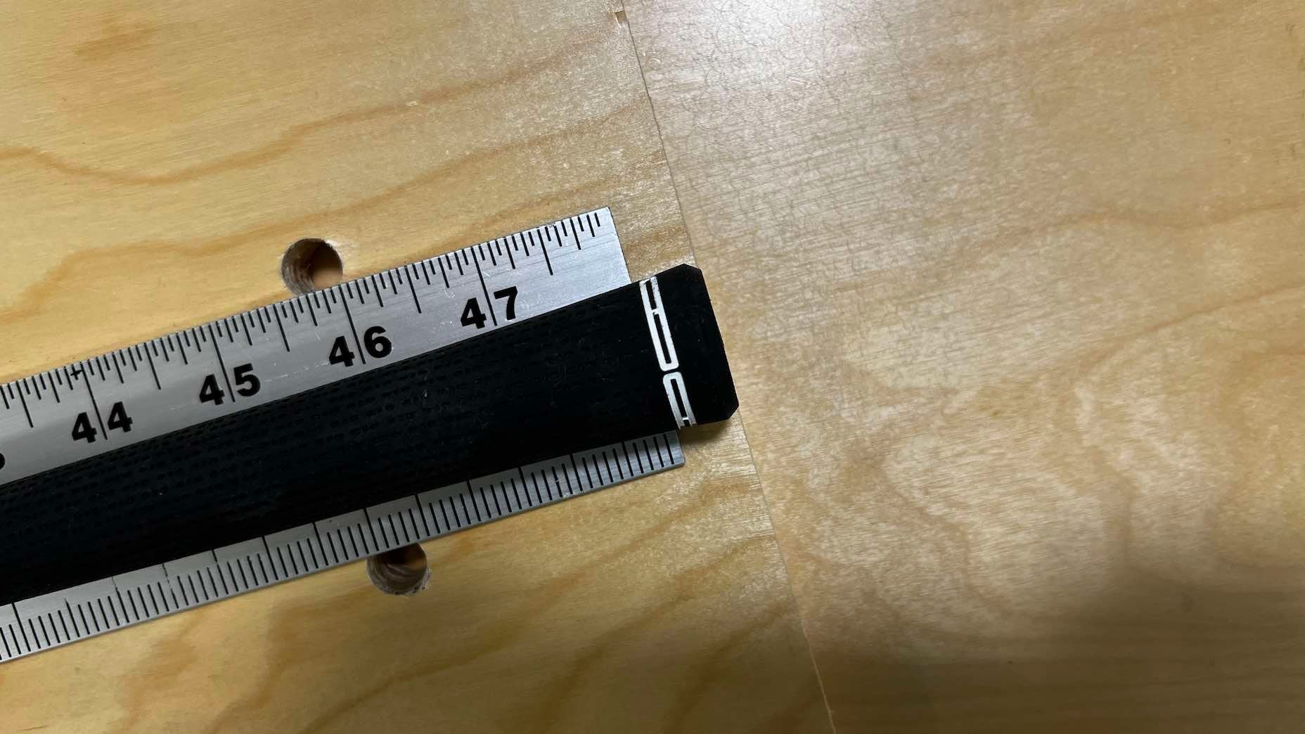 Golf ruler length club