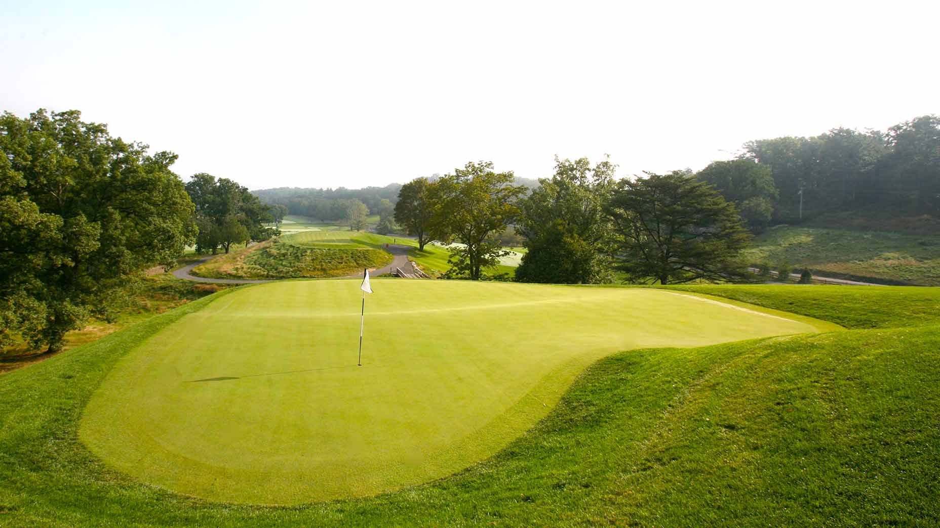 The 10th hole at the Old Course at Omni Bedford Springs Resort.