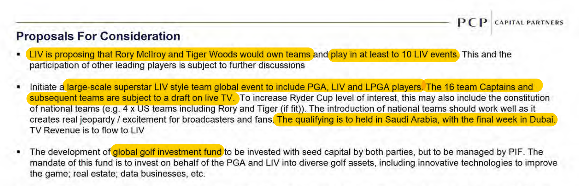 PGA Tour investigation