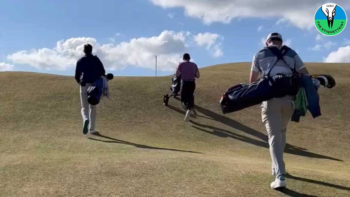 blind golf shot