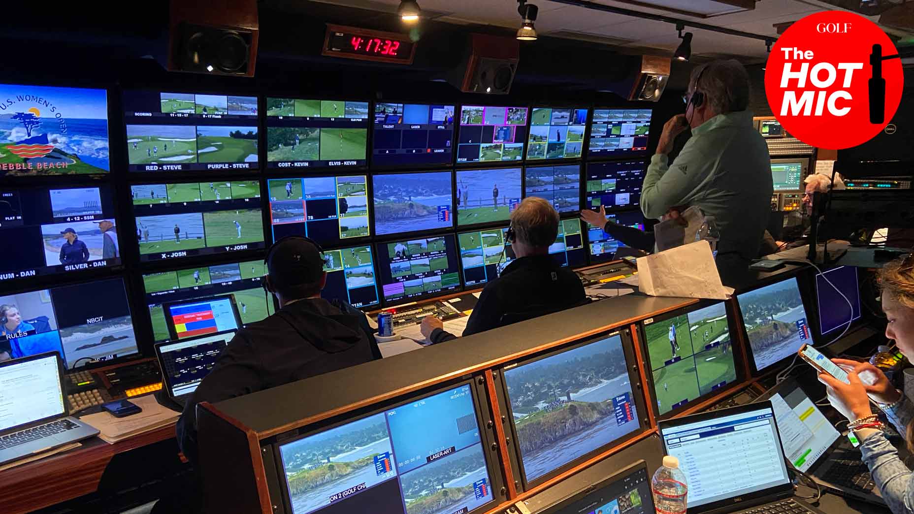 NBC's production truck during the U.S. Women's Open is a sight to behold