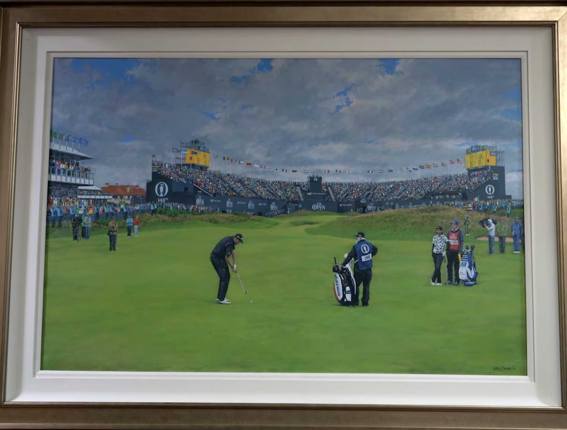 shane lowry painting royal portrush