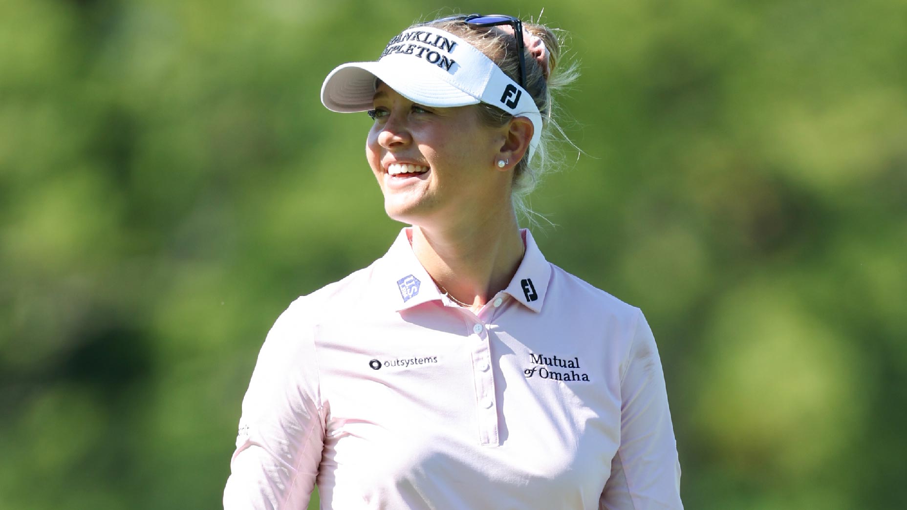 Jessica Korda smiles during LPGA's 2022 Kroger Queen City Championship