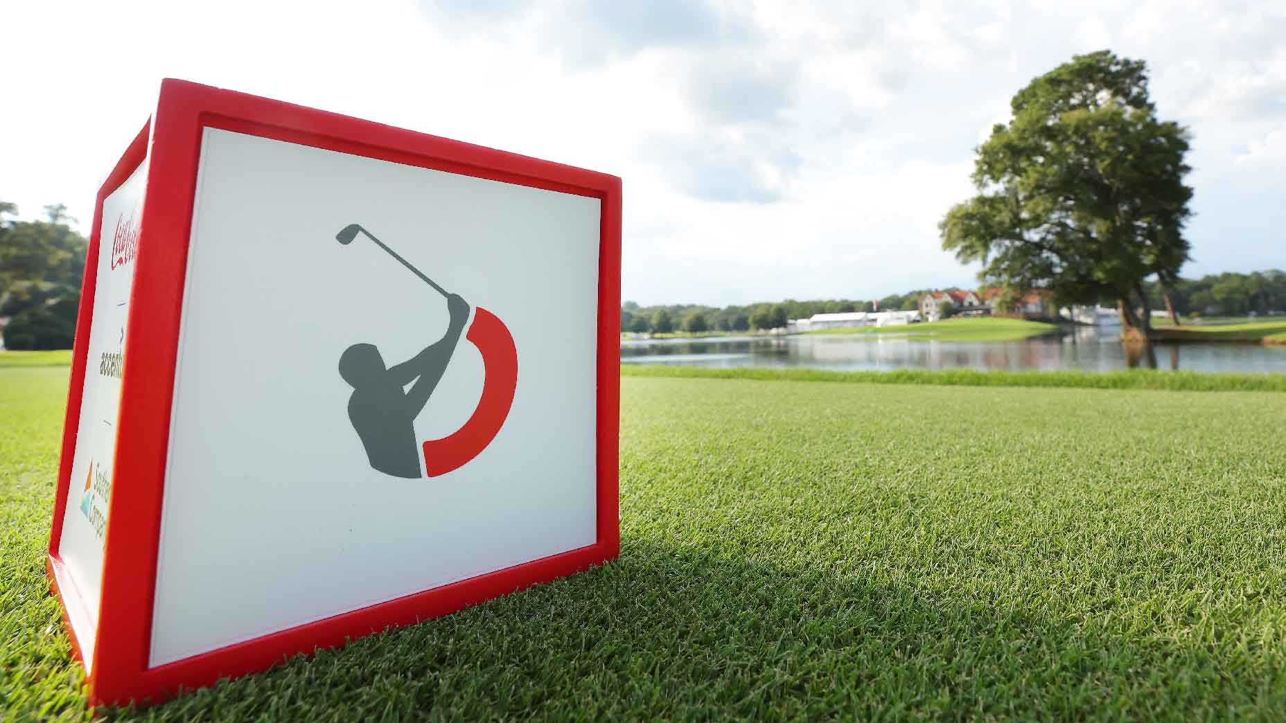 Tour Championship tee marker at East Lake