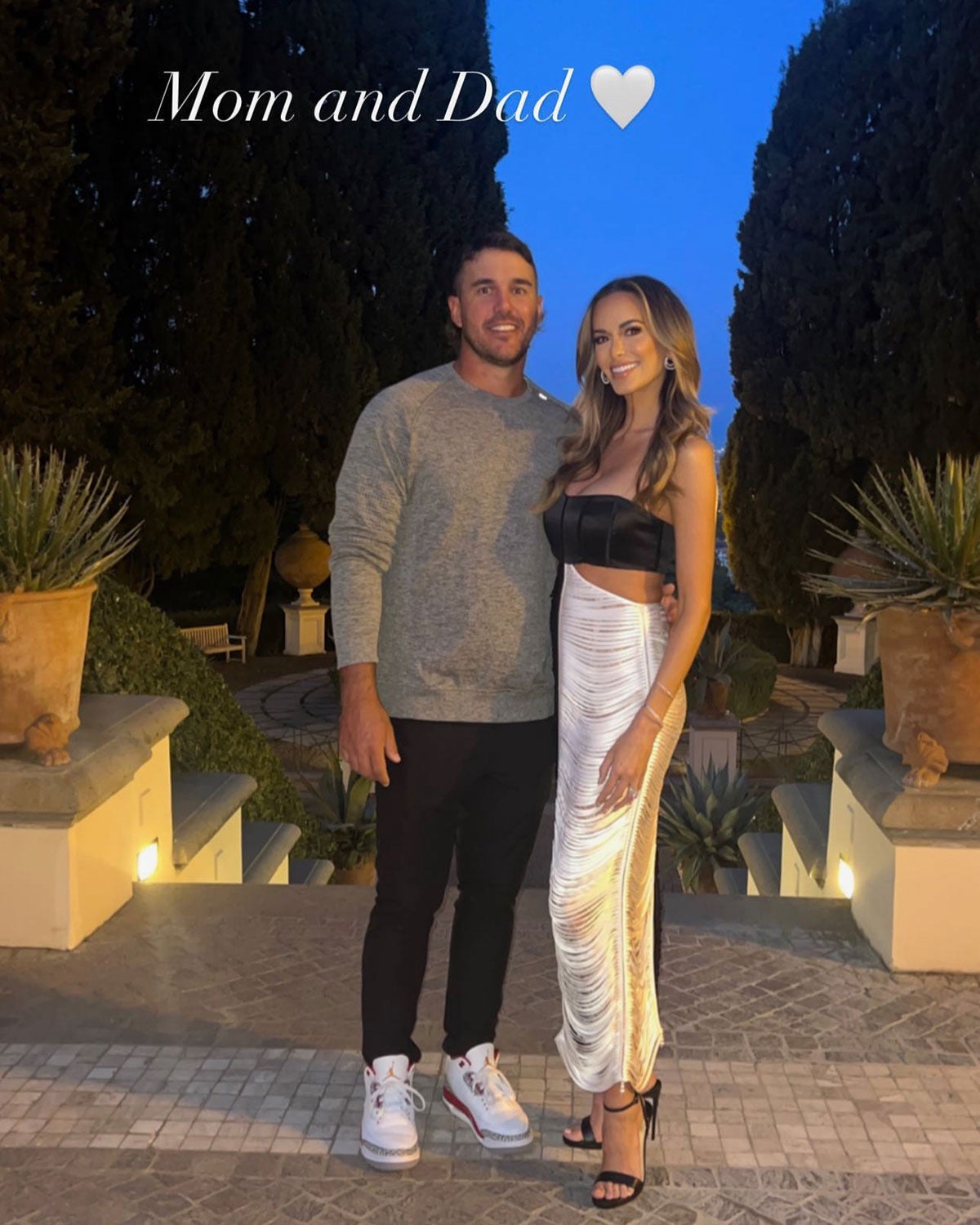 Jena Sims and Brooks Koepka