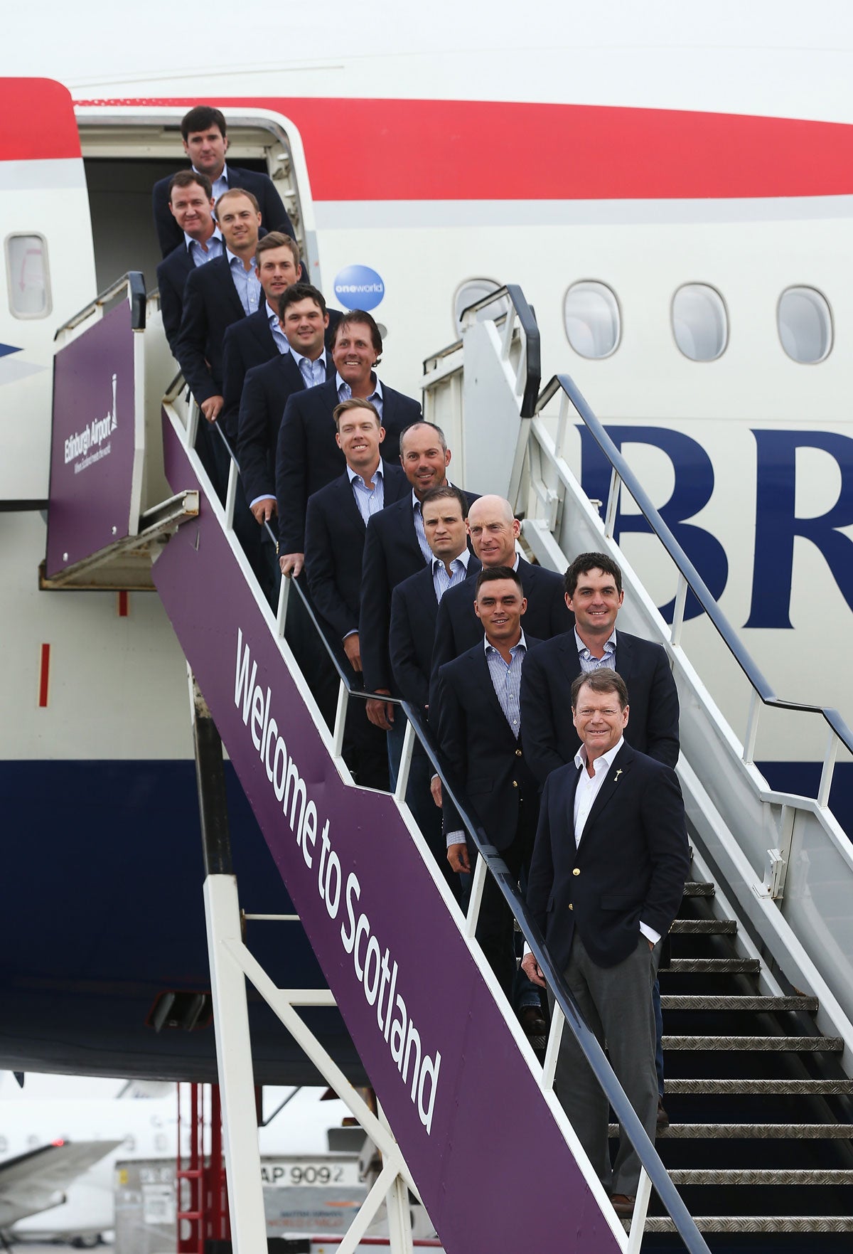 Ryder Cup team arrival