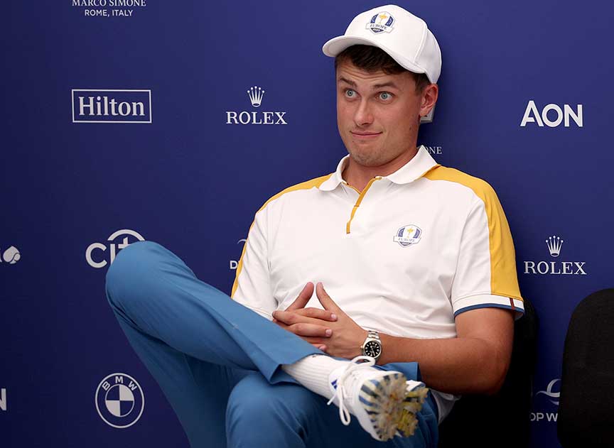 Ludvig Aberg makes his Ryder Cup debut this week.