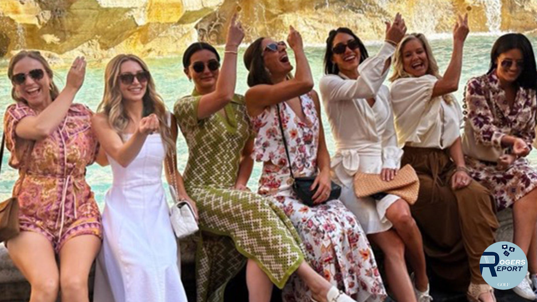 The better halves of the U.S. Ryder Cup team in Rome