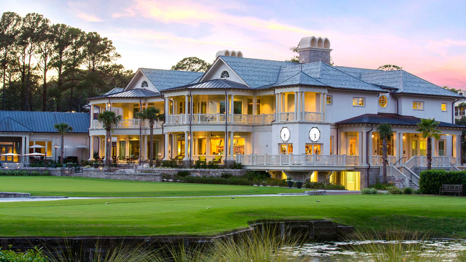 The Harbour Town clubhouse.