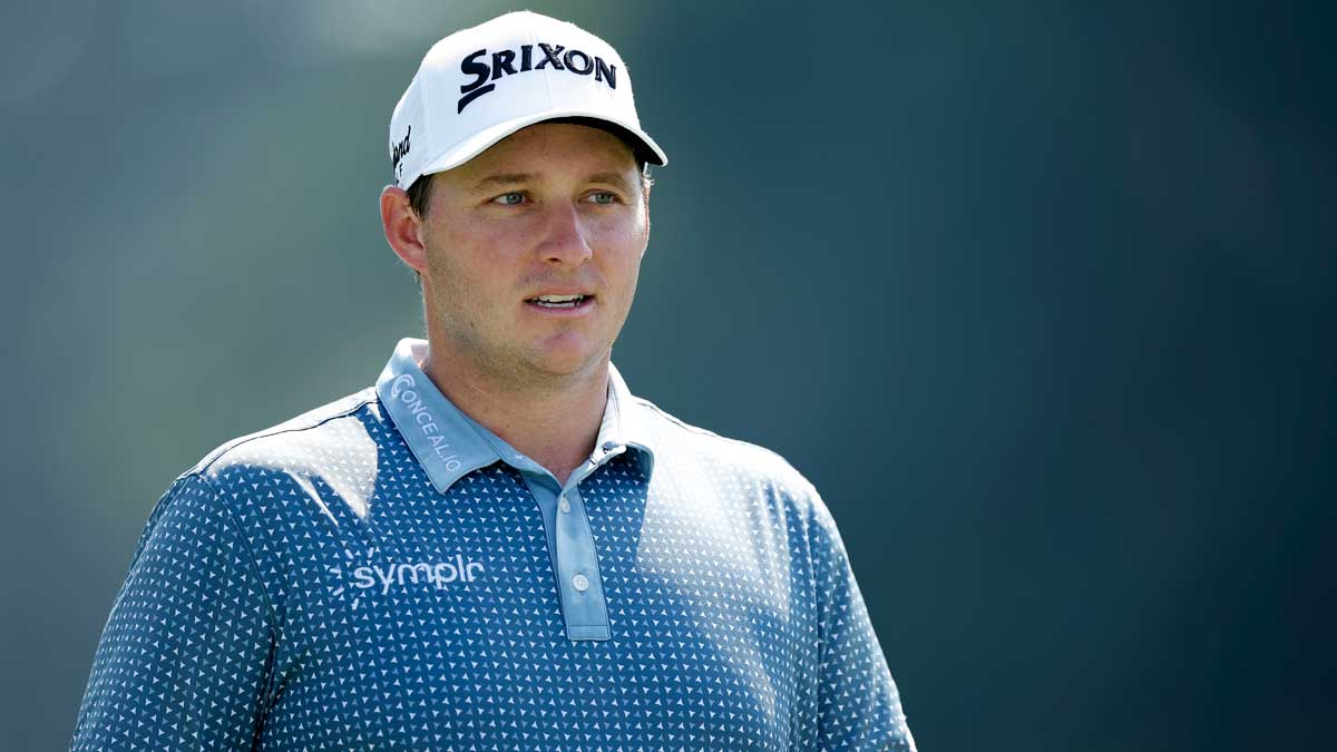 Sepp Straka of Austria looks on during a practice round prior to the TOUR Championship at East Lake Golf Club on August 23, 2023 in Atlanta, Georgia.