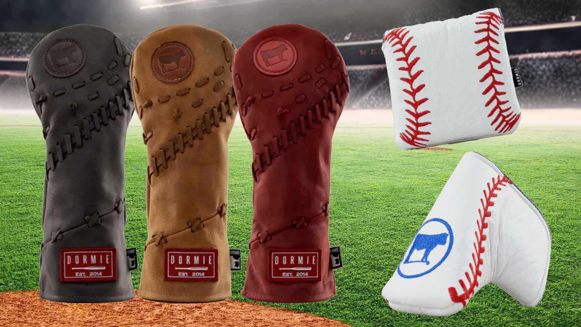 Can't get enough of the World Series? You'll love these baseball-themed headcovers