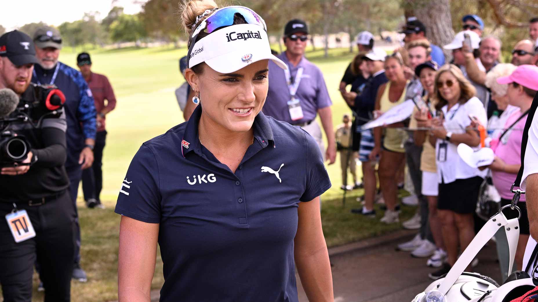 Lexi Thompson shot even par at the Shriners Childrens Open.