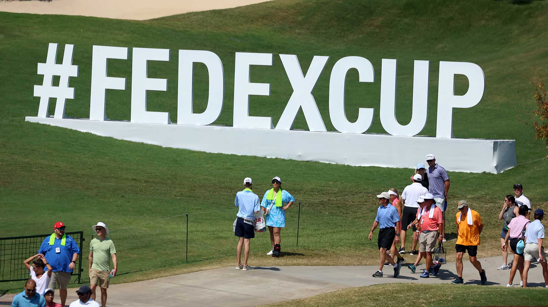 a fedexcup playoffs sign