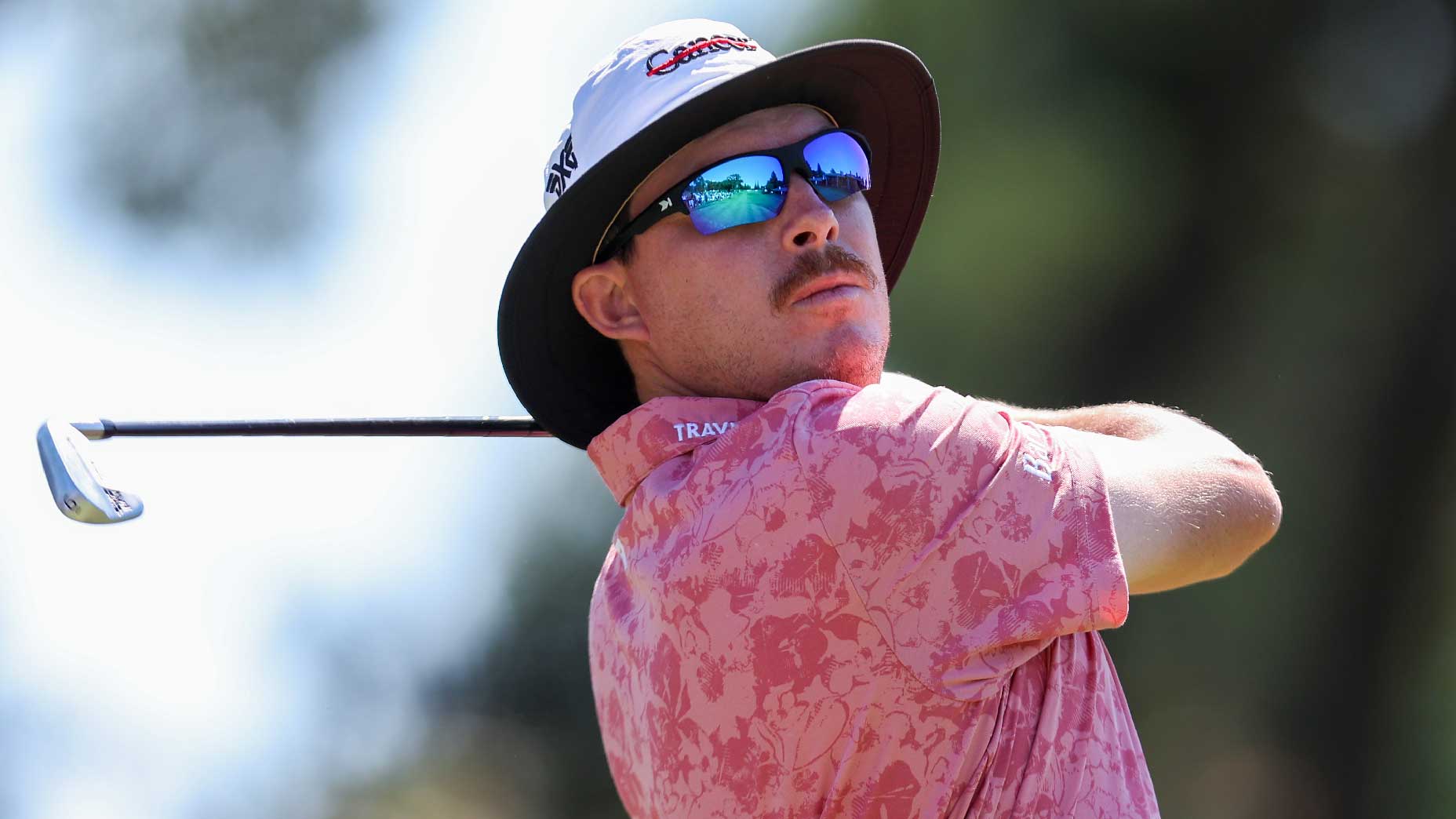 Joel Dahmen hits iron shot at 2023 Fortinet Championship