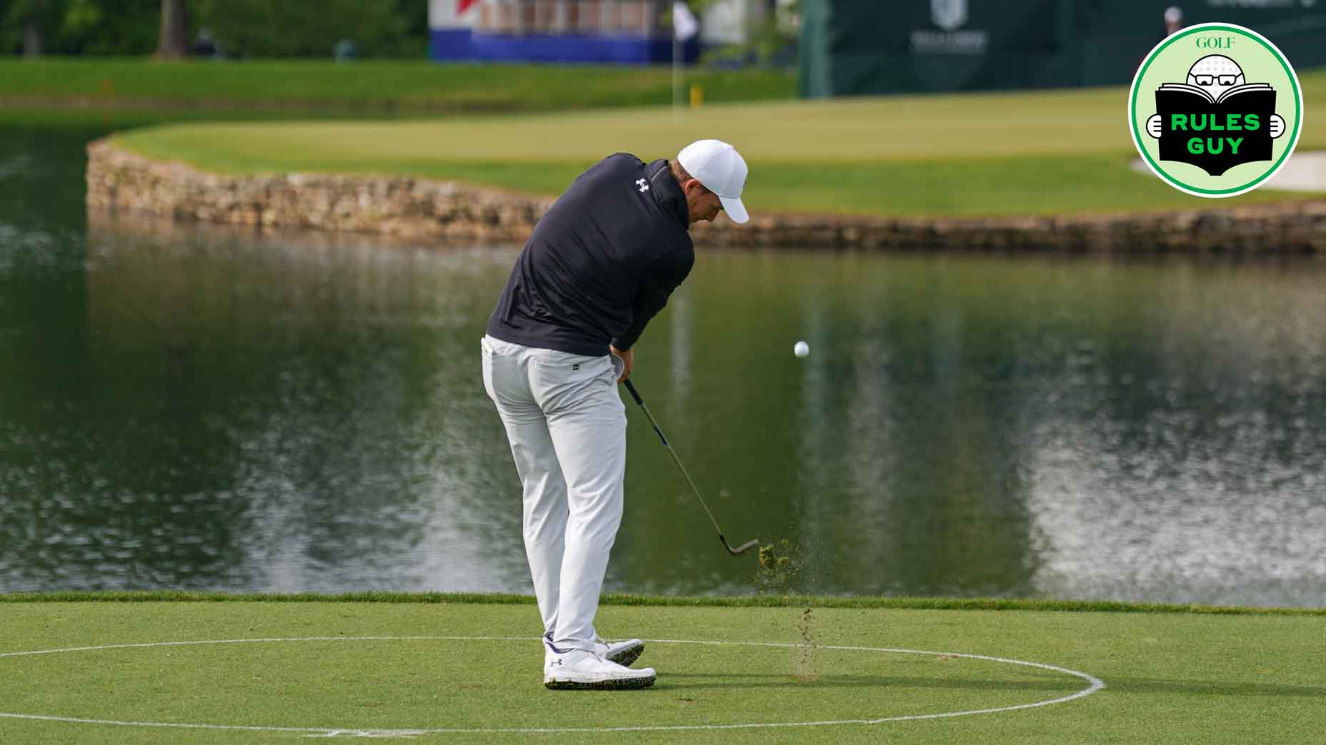 Rules Guy: My shot from the drop zone went back in the penalty area. Do I *have* to hit from the drop zone again?