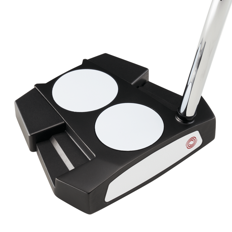 The Odyssey 2-Ball Eleven is a double bend face-balanced mallet best suited for golfers with strokes with minimal face rotation and arc. This putter combines our Tour proven 2-Ball and multi-material Eleven shapes, creating a super high MOI head design with our red Stroke Lab shaft and legendary White Hot insert. This putter is equipped with two 15 gram adjustable weights.