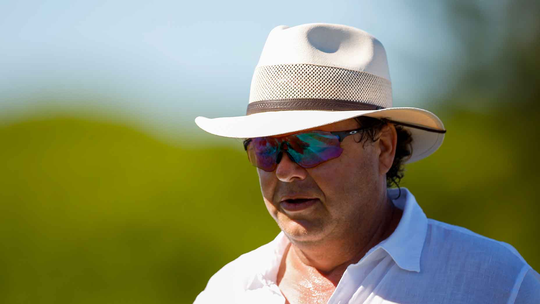 Stefan Schauffele stares at golf tournament