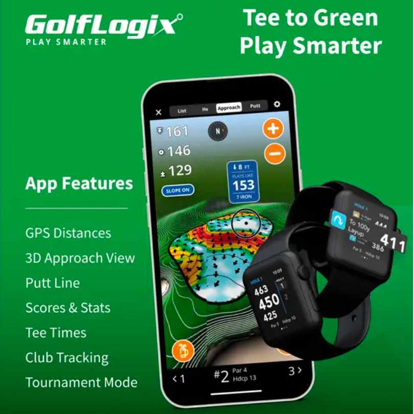 Golf Logix App for iPhone and Android. Available in the Apple Store and Google Play.