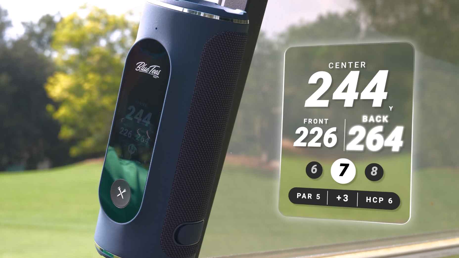 Blue Tees Player+ GPS golf speaker