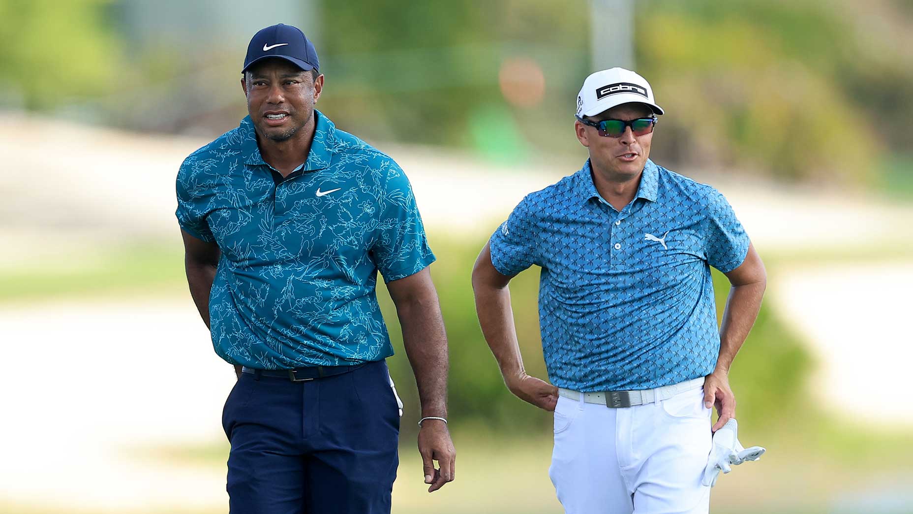 Tiger Woods and Rickie Fowler