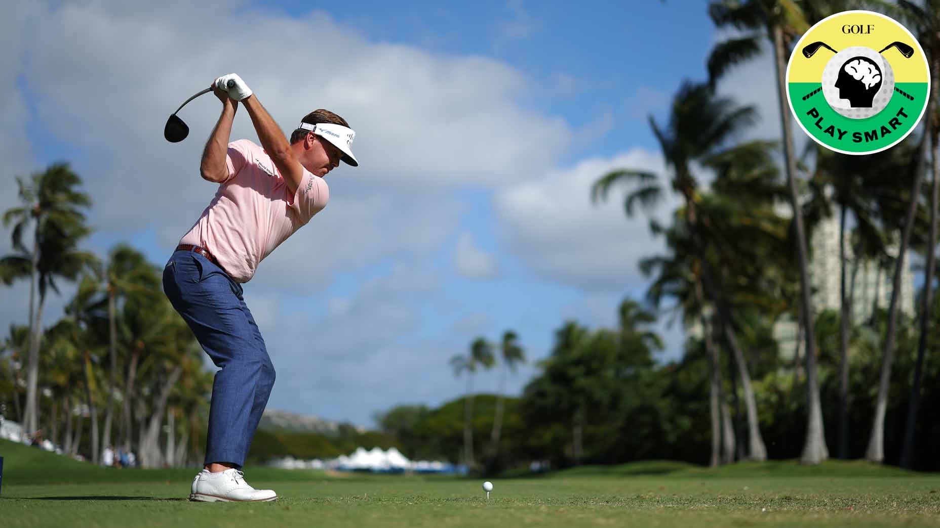 keith mitchell hits a driver off the tee at the 2024 sony open in hawaii