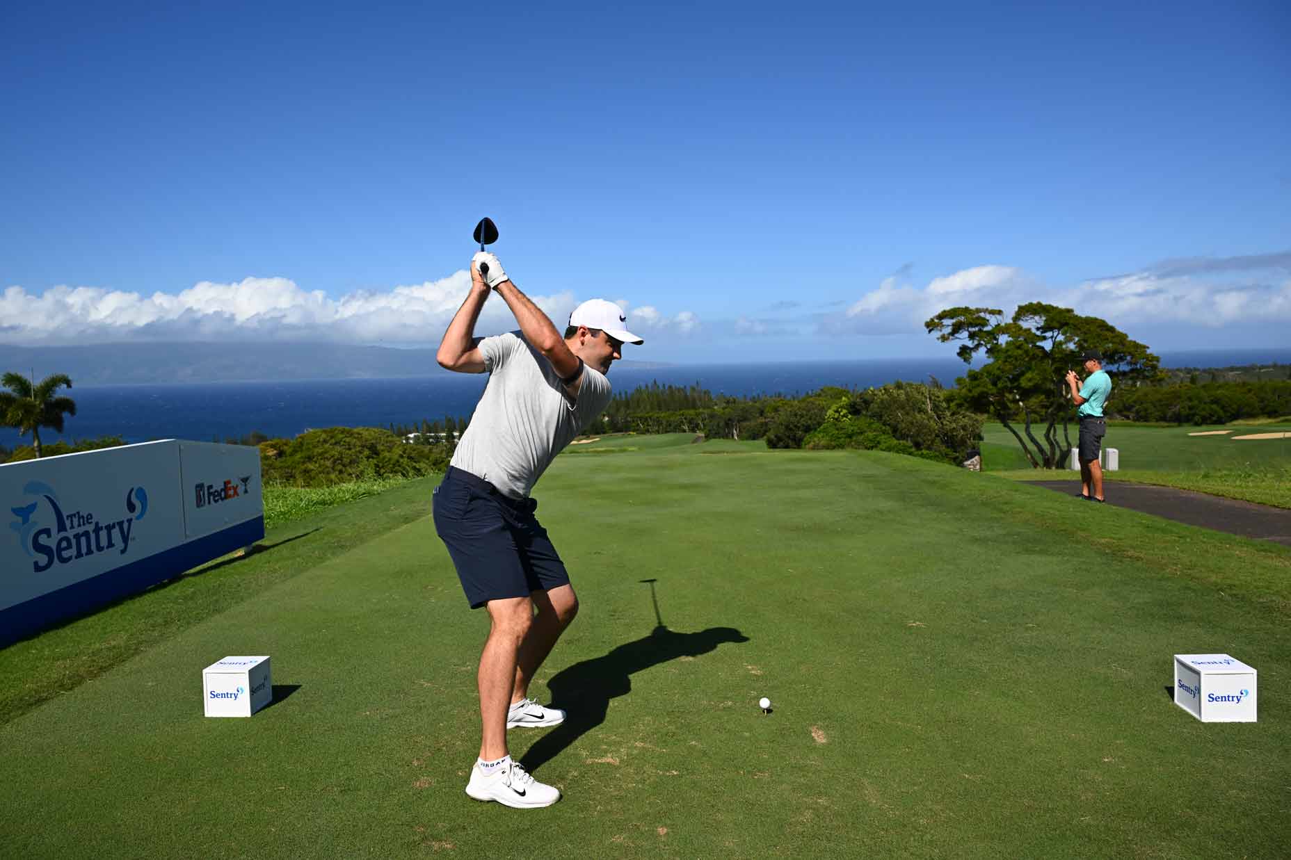 Scottie Scheffler competing in Kapalua