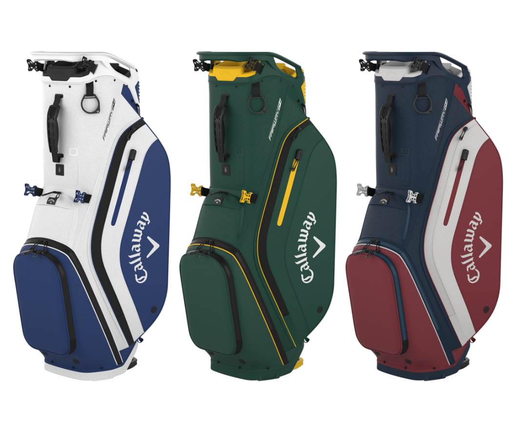 Callaway Fairway 14 Stand Bag shown in three colors