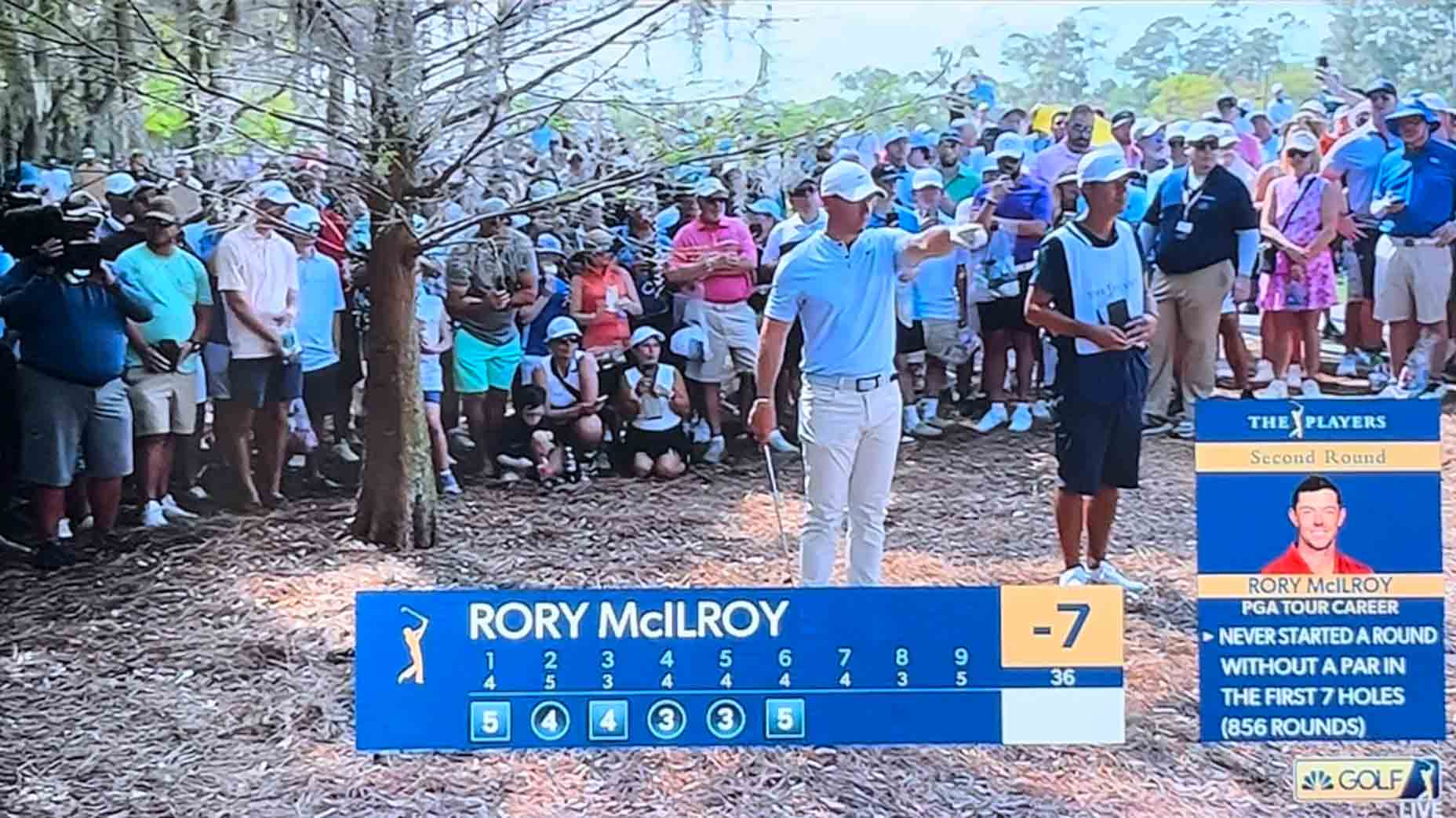 One day after Rory McIlroy’s Players rules dustup? Things get wild again
