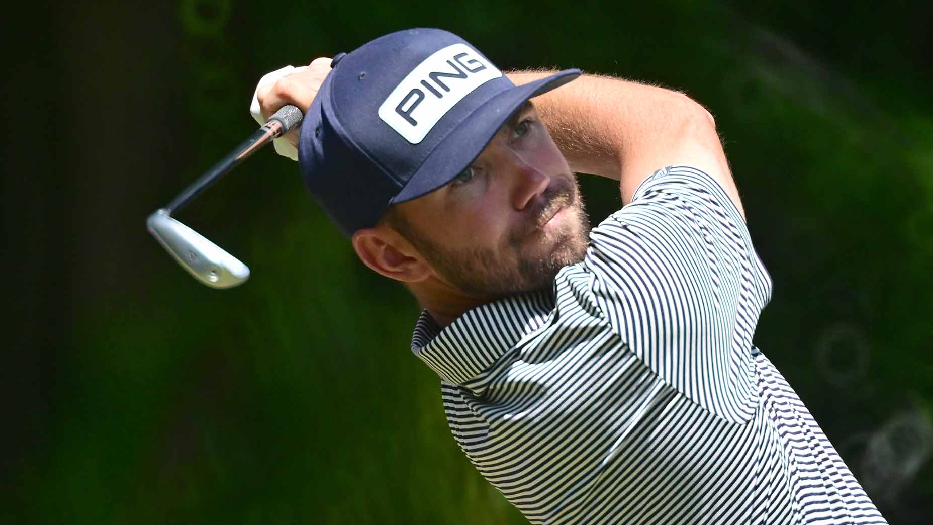 Chandler Phillips hits a shot during the final round of the valspar.