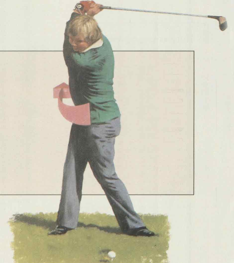 jack nicklaus demonstrates a closed right hip