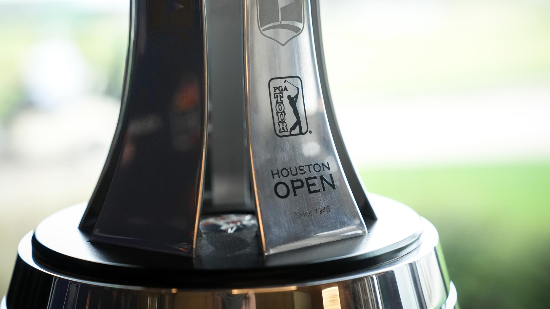 The trophy for the 2024 Texas Children's Houston Open on display at press event