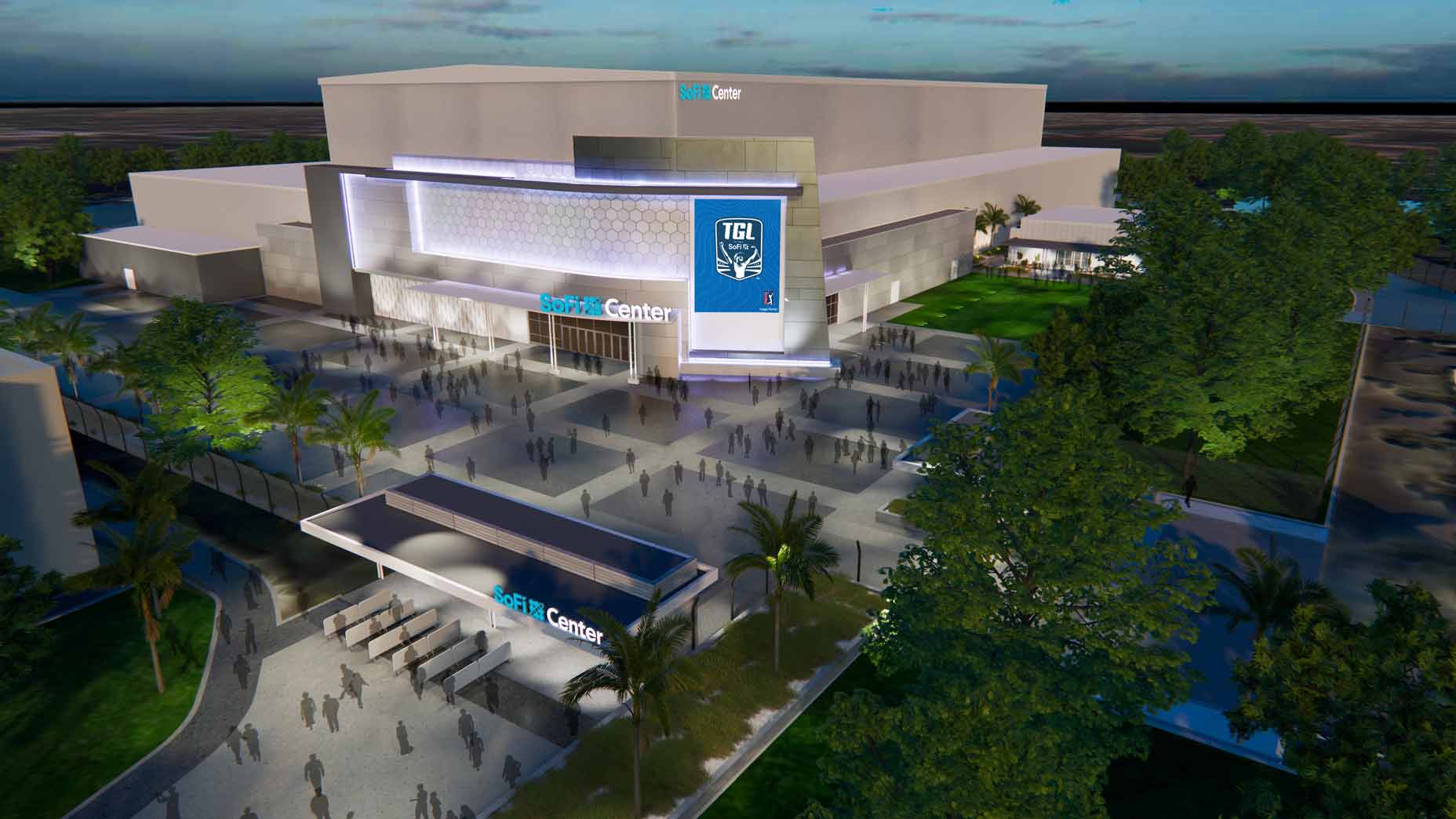 new renderings of TGL arena