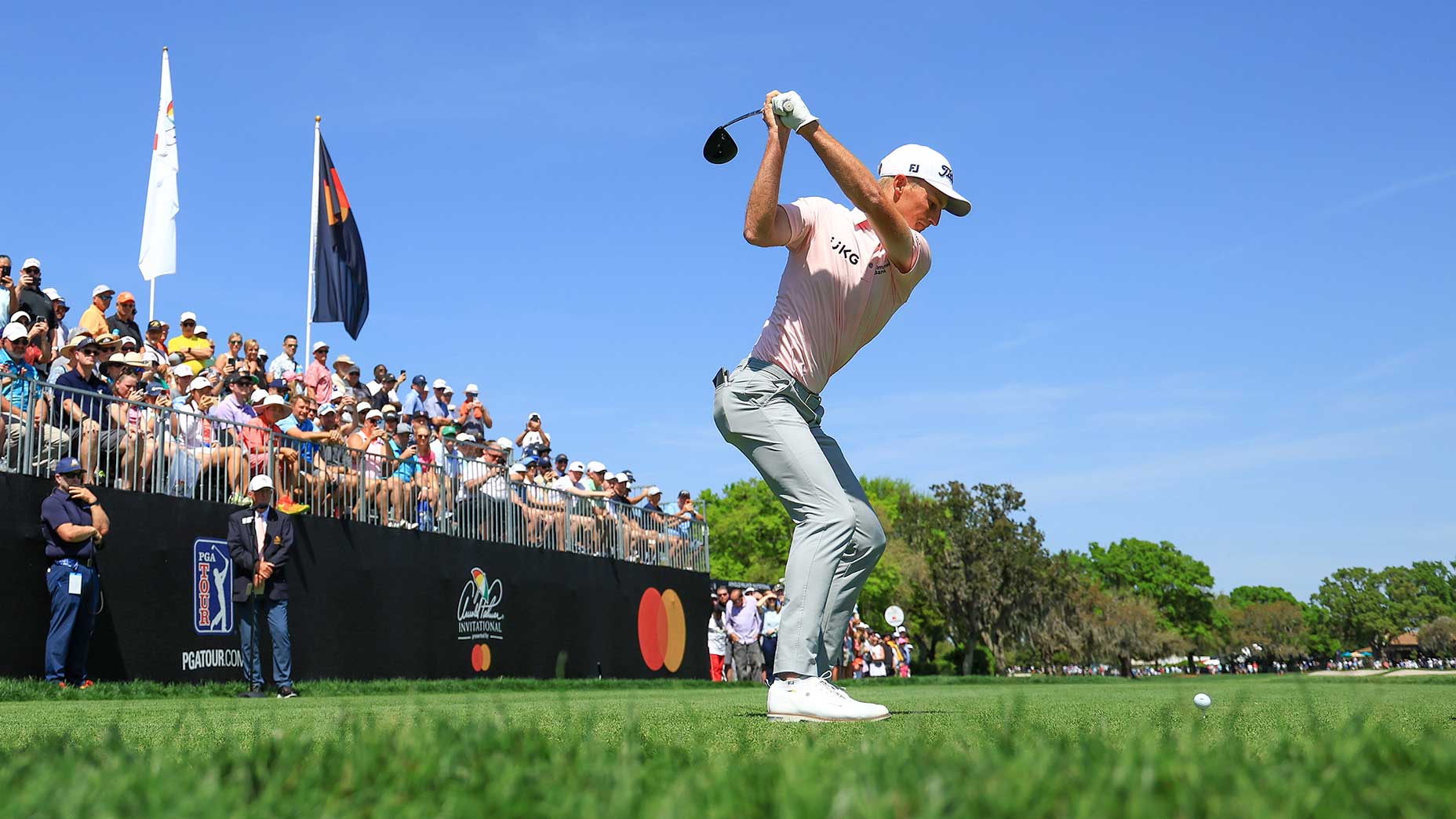 Will Zalatoris tees off at the 2024 Arnold Palmer Invitational
