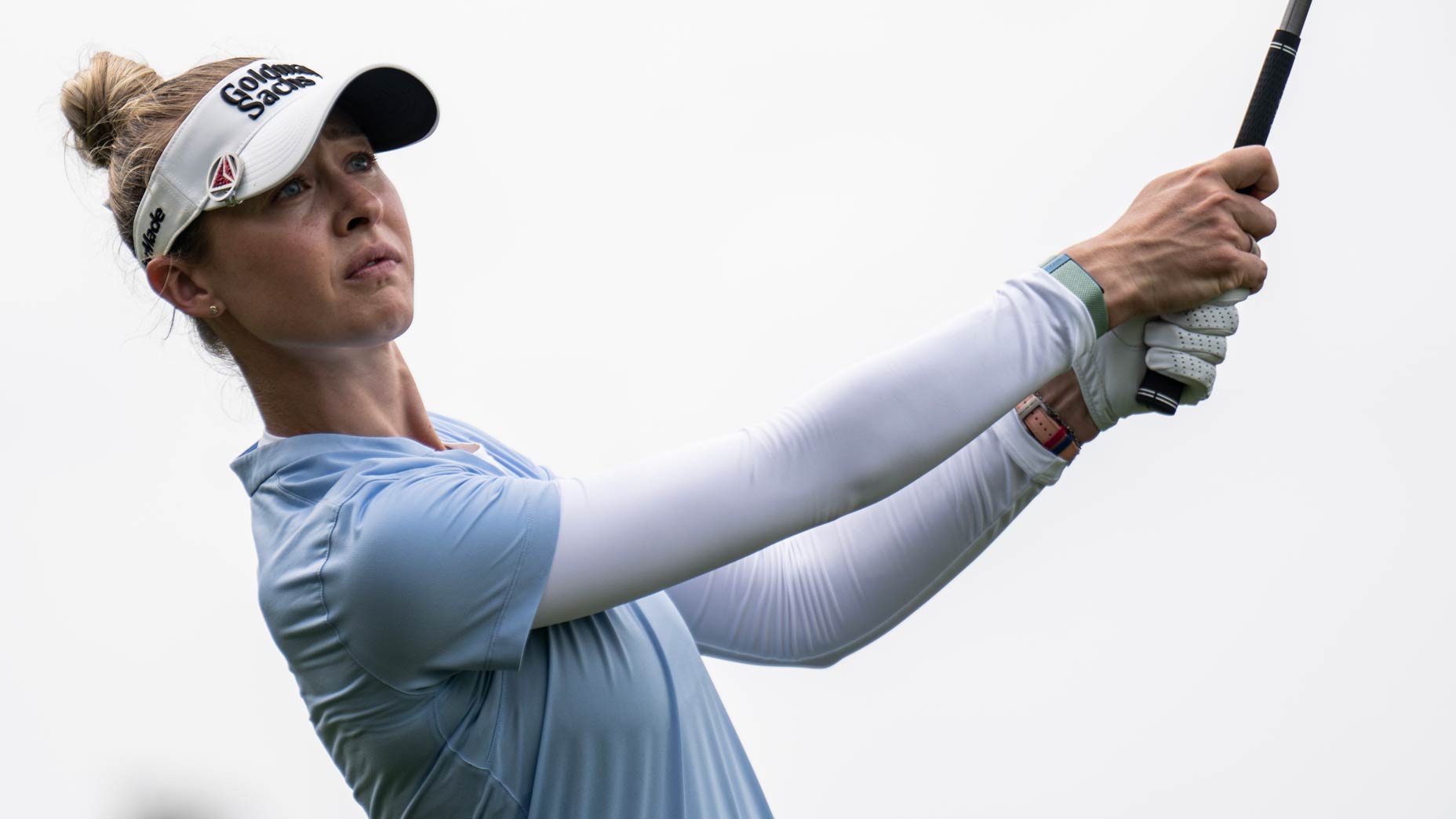 Nelly Korda hits a shot ahead of the Chevron Championship.